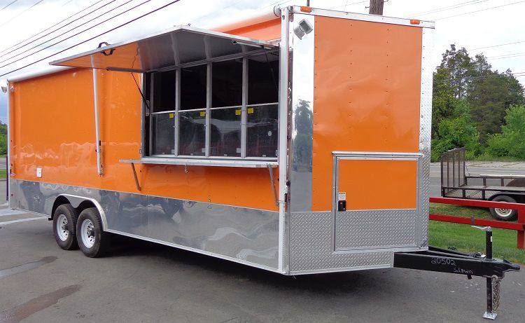 1377-concession-trailer-8.5-x24-with-appliances-food-catering-bbq-orange-13.jpg Concession Trailer 8.5'x24' With Appliances Food Catering BBQ (Orange)