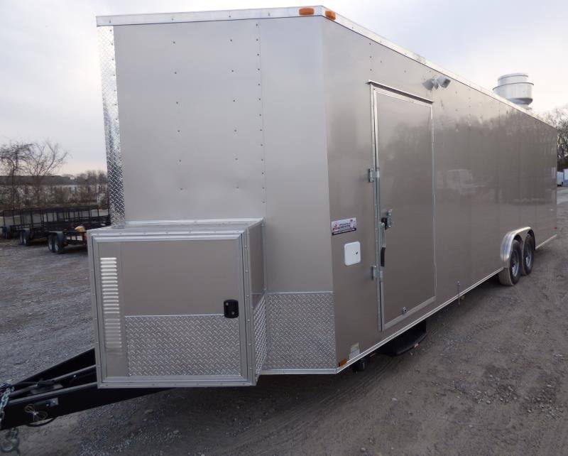 Concession Trailer 8.5'x28' Arizona Beige - Food Event Catering BBQ
