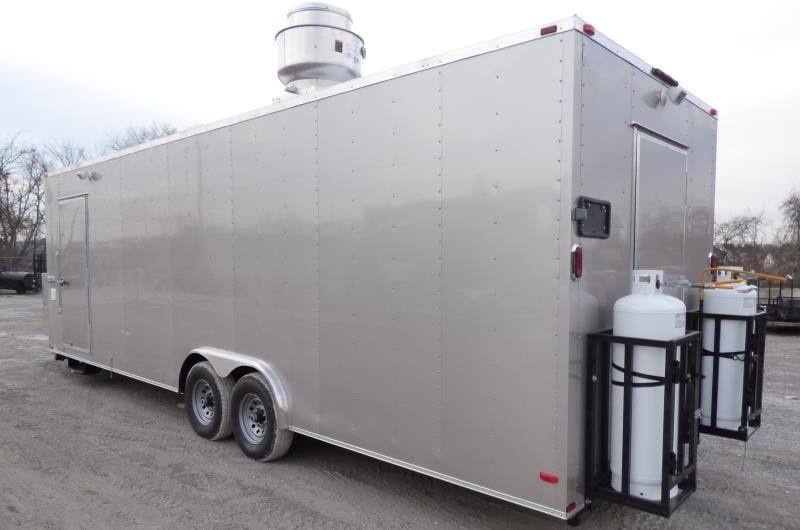 Concession Trailer 8.5'x28' Arizona Beige - Food Event Catering BBQ