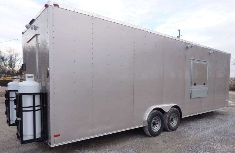 Concession Trailer 8.5'x28' Arizona Beige - Food Event Catering BBQ
