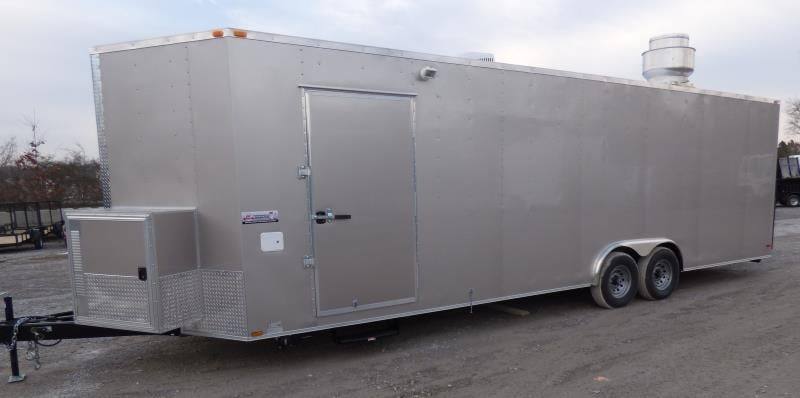 Concession Trailer 8.5'x28' Arizona Beige - Food Event Catering BBQ