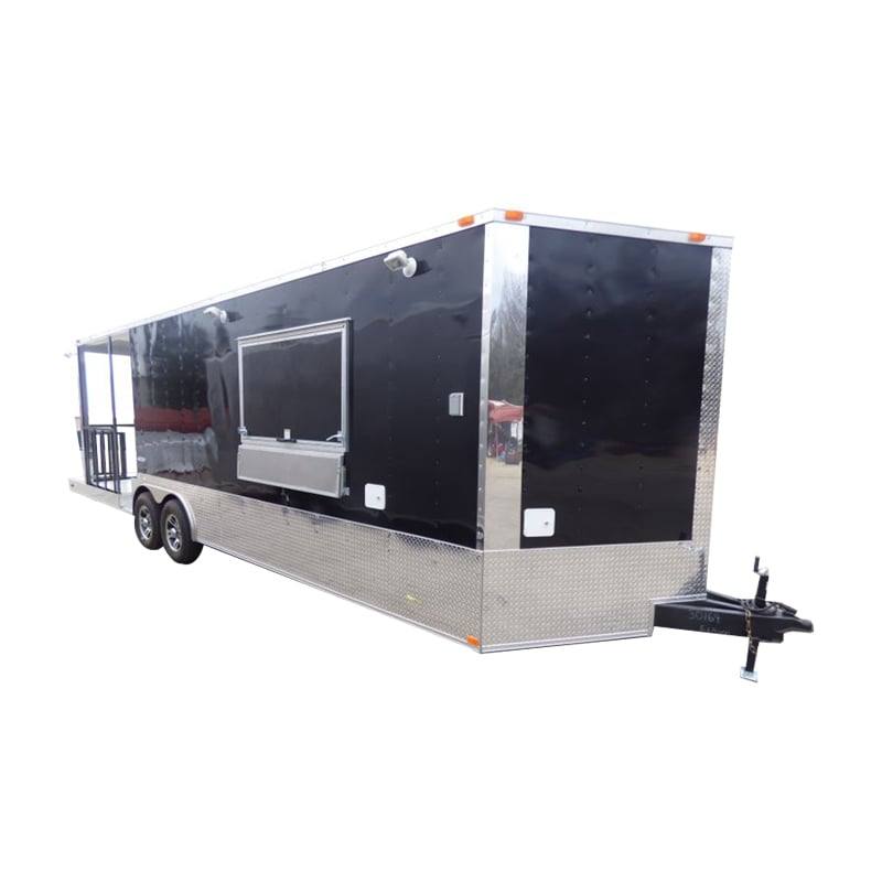 1380-concession-trailer-8.5-x28-black-bbq-smoker-event-catering-food-restroom-1.jpg Concession Trailer 8.5'x28' Black - BBQ Smoker Event Catering Food Restroom