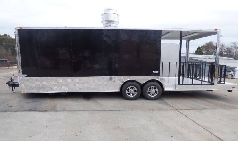 1380-concession-trailer-8.5-x28-black-bbq-smoker-event-catering-food-restroom-11.jpg Concession Trailer 8.5'x28' Black - BBQ Smoker Event Catering Food Restroom