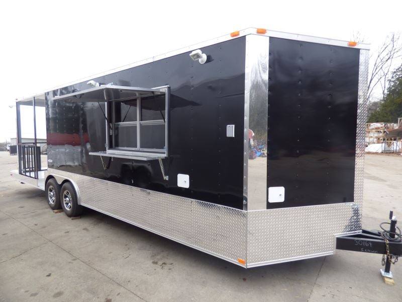 1380-concession-trailer-8.5-x28-black-bbq-smoker-event-catering-food-restroom-15.jpg Concession Trailer 8.5'x28' Black - BBQ Smoker Event Catering Food Restroom