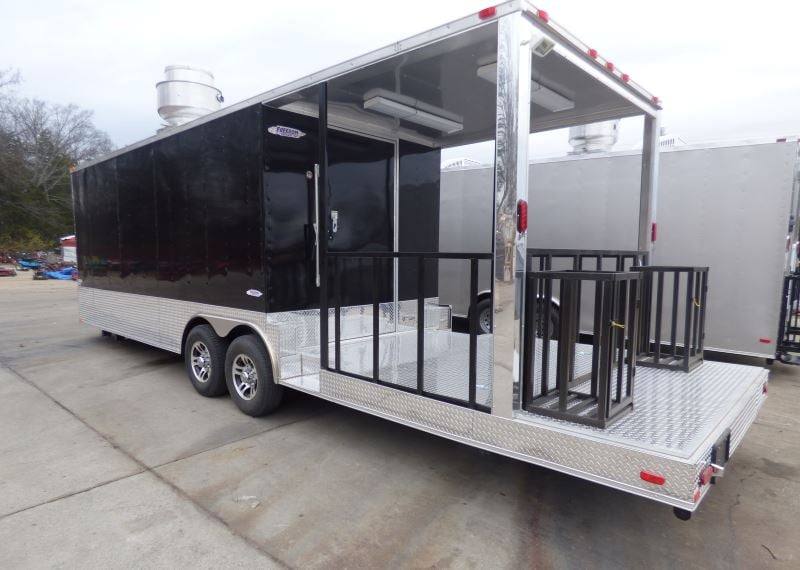 1380-concession-trailer-8.5-x28-black-bbq-smoker-event-catering-food-restroom-26.jpg Concession Trailer 8.5'x28' Black - BBQ Smoker Event Catering Food Restroom