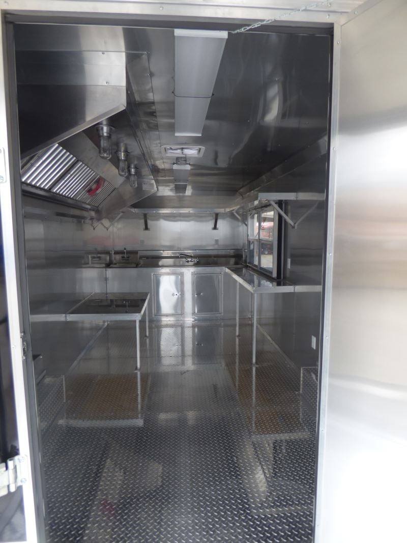 1380-concession-trailer-8.5-x28-black-bbq-smoker-event-catering-food-restroom-9.jpg Concession Trailer 8.5'x28' Black - BBQ Smoker Event Catering Food Restroom