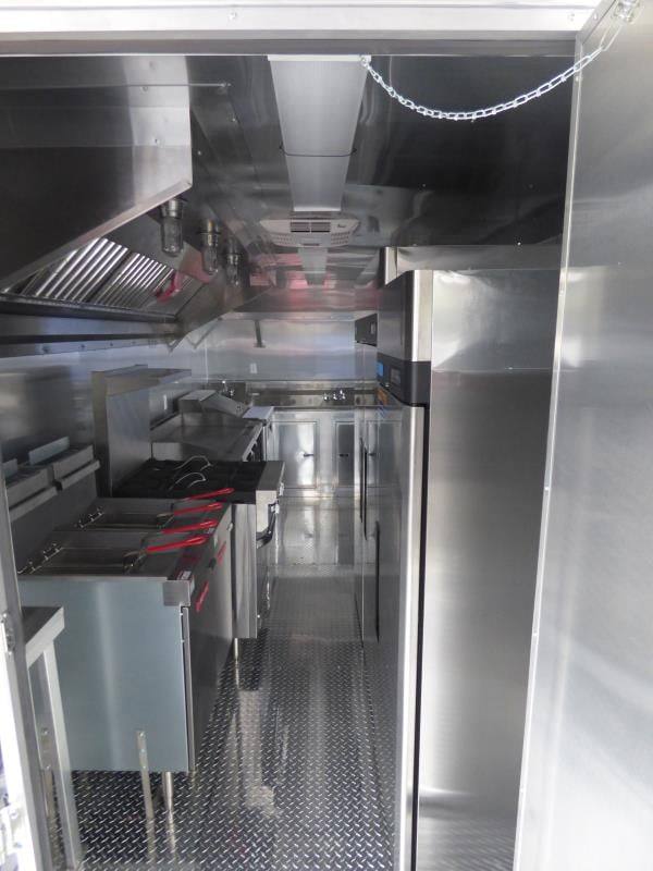 1381-concession-trailer-8.5-x28-black-smoker-bbq-catering-food-event-restroom-12.jpg Concession Trailer 8.5'x28' Black - Smoker BBQ Catering Food Event Restroom