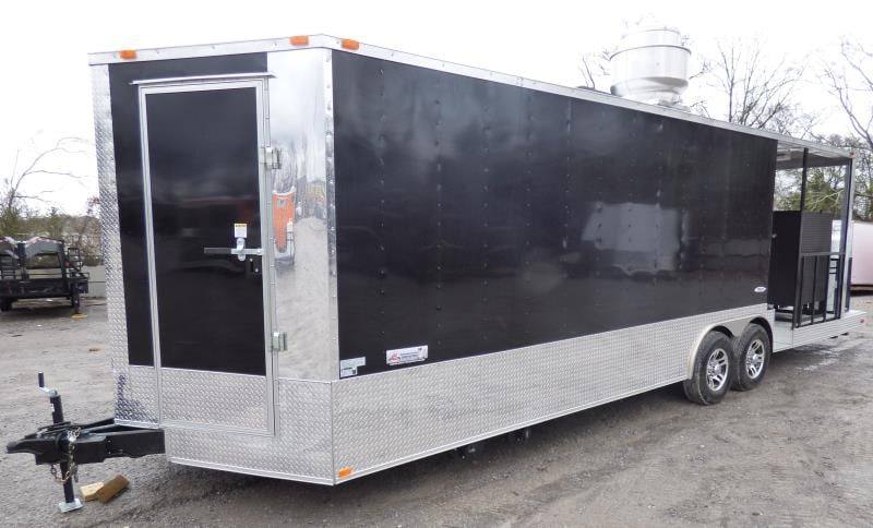 1381-concession-trailer-8.5-x28-black-smoker-bbq-catering-food-event-restroom-20.jpg Concession Trailer 8.5'x28' Black - Smoker BBQ Catering Food Event Restroom