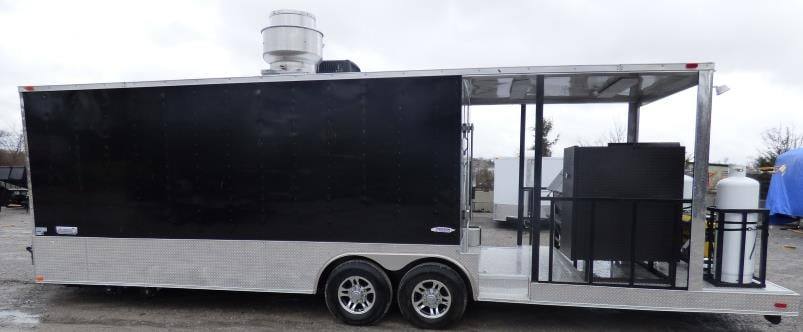1381-concession-trailer-8.5-x28-black-smoker-bbq-catering-food-event-restroom-22.jpg Concession Trailer 8.5'x28' Black - Smoker BBQ Catering Food Event Restroom