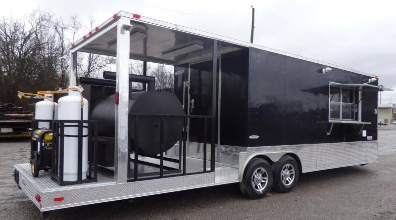 1381-concession-trailer-8.5-x28-black-smoker-bbq-catering-food-event-restroom-26.jpg Concession Trailer 8.5'x28' Black - Smoker BBQ Catering Food Event Restroom