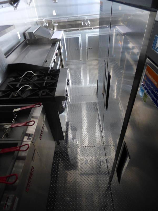 1381-concession-trailer-8.5-x28-black-smoker-bbq-catering-food-event-restroom-6.jpg Concession Trailer 8.5'x28' Black - Smoker BBQ Catering Food Event Restroom