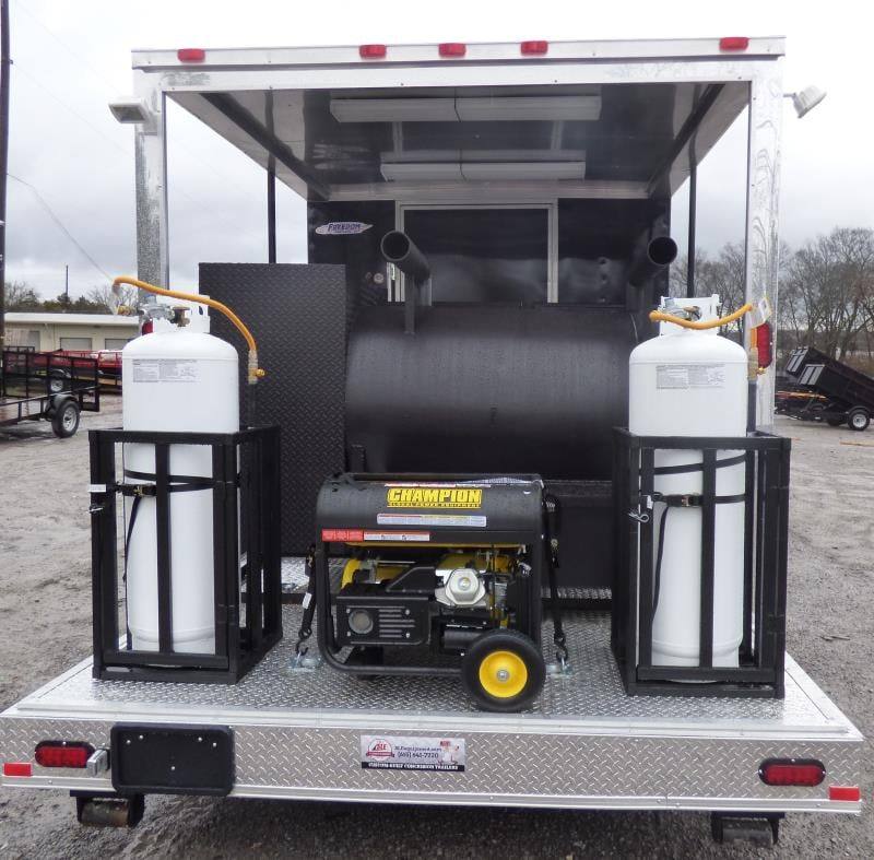 1381-concession-trailer-8.5-x28-black-smoker-bbq-catering-food-event-restroom-9.jpg Concession Trailer 8.5'x28' Black - Smoker BBQ Catering Food Event Restroom