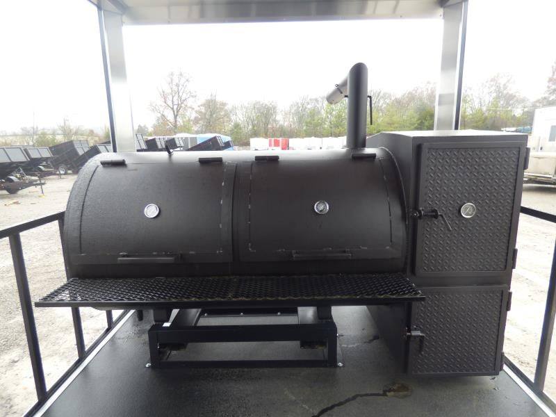 Concession Trailer 8.5'x28' Charcoal Gray - Smoker BBQ Vending Concession