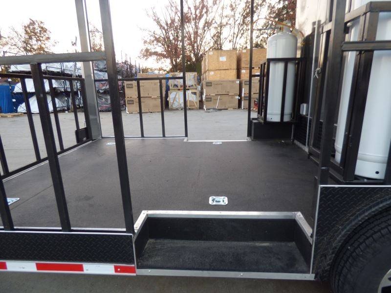 Concession Trailer 8.5'x28' Charcoal Gray - Smoker BBQ Vending Concession