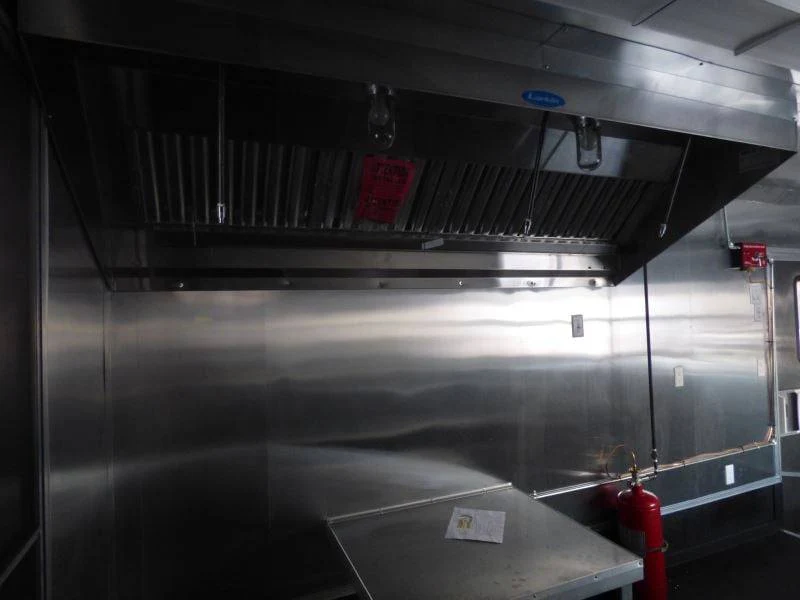 Concession Trailer 8.5'x28' Charcoal Gray - Smoker BBQ Vending Concession