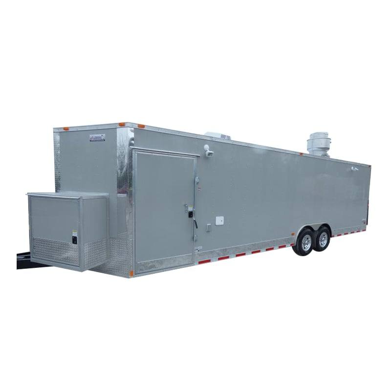 1385-concession-trailer-8.5-x28-dove-gray-vending-food-bbq-catering-1.jpg Concession Trailer 8.5'x28' Dove Gray - Vending Food BBQ Catering