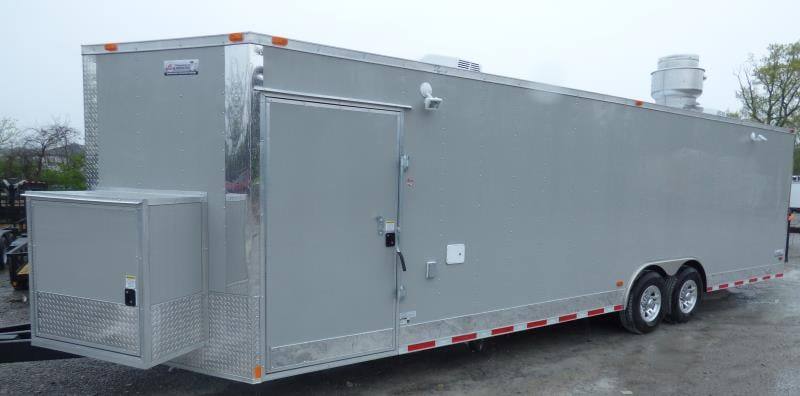 1385-concession-trailer-8.5-x28-dove-gray-vending-food-bbq-catering-11.jpg Concession Trailer 8.5'x28' Dove Gray - Vending Food BBQ Catering