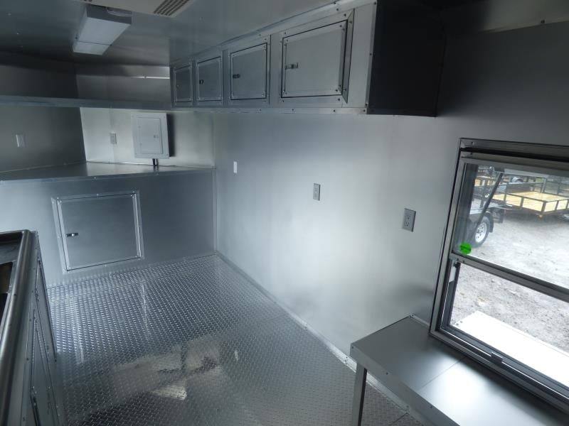 1385-concession-trailer-8.5-x28-dove-gray-vending-food-bbq-catering-6.jpg Concession Trailer 8.5'x28' Dove Gray - Vending Food BBQ Catering
