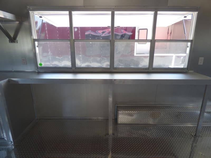 1386-concession-trailer-8.5-x28-red-food-catering-enclosed-kitchen-12.jpg Concession Trailer 8.5'x28' Red - Food Catering Enclosed Kitchen