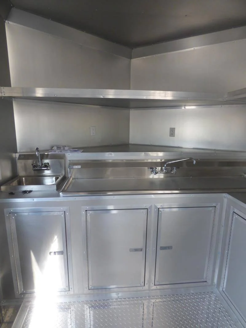 1386-concession-trailer-8.5-x28-red-food-catering-enclosed-kitchen-13.webp Concession Trailer 8.5'x28' Red - Food Catering Enclosed Kitchen
