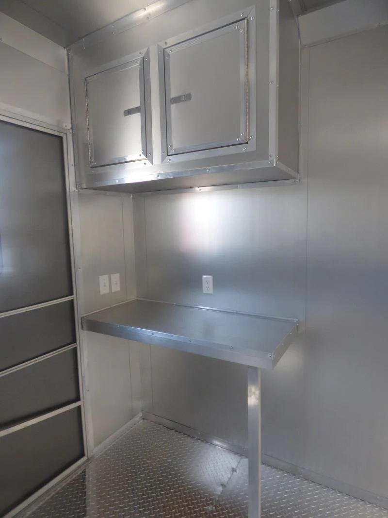 1386-concession-trailer-8.5-x28-red-food-catering-enclosed-kitchen-17.webp Concession Trailer 8.5'x28' Red - Food Catering Enclosed Kitchen