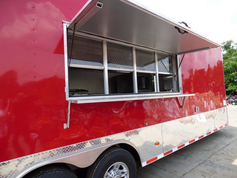 1386-concession-trailer-8.5-x28-red-food-catering-enclosed-kitchen-24.jpg Concession Trailer 8.5'x28' Red - Food Catering Enclosed Kitchen