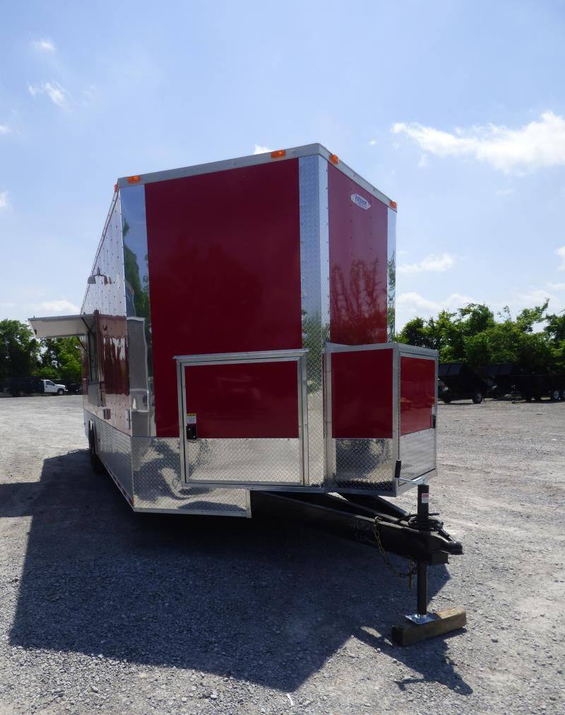 1386-concession-trailer-8.5-x28-red-food-catering-enclosed-kitchen-8.jpg Concession Trailer 8.5'x28' Red - Food Catering Enclosed Kitchen