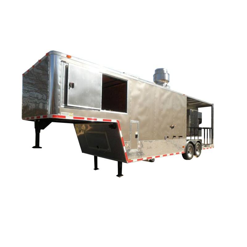 1387-concession-trailer-8.5-x29-silver-bbq-smoker-enclosed-food-1.jpg Concession Trailer 8.5'x29' Silver - BBQ Smoker Enclosed Food