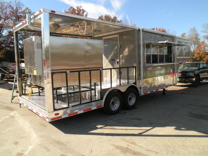 1387-concession-trailer-8.5-x29-silver-bbq-smoker-enclosed-food-3.jpg Concession Trailer 8.5'x29' Silver - BBQ Smoker Enclosed Food