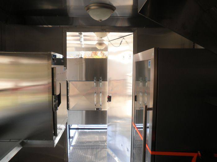 Concession Trailer 8.5'x29' Silver - Gooseneck Catering Event BBQ Smoker