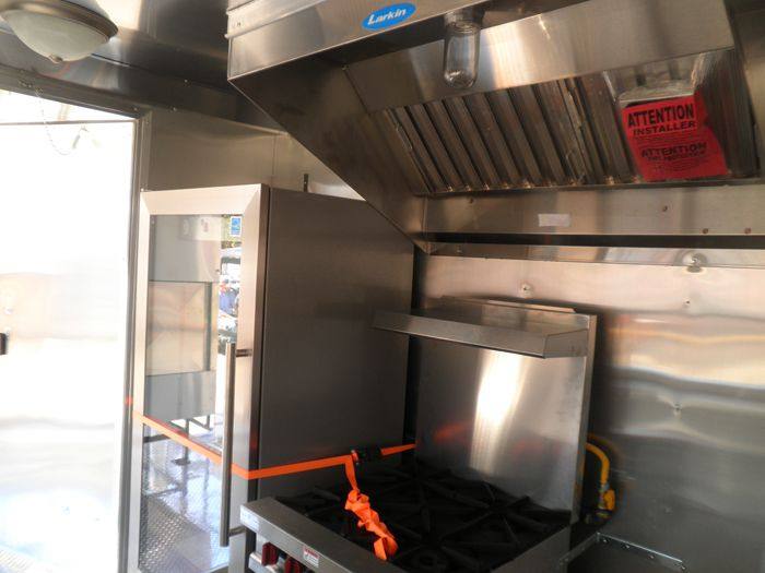 Concession Trailer 8.5'x29' Silver - Gooseneck Catering Event BBQ Smoker
