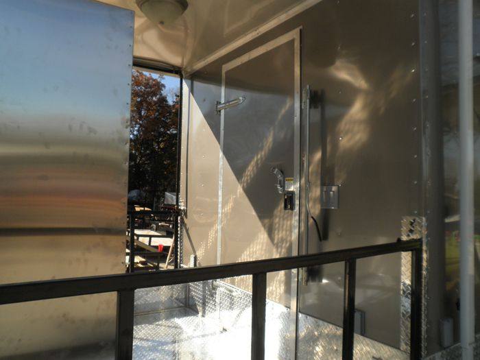 Concession Trailer 8.5'x29' Silver - Gooseneck Catering Event BBQ Smoker