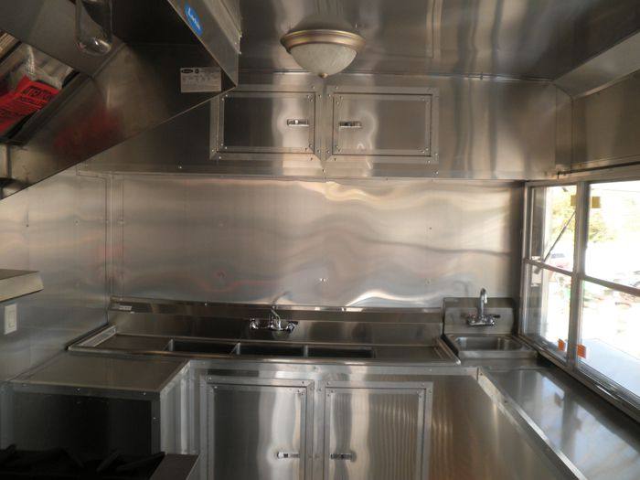 Concession Trailer 8.5'x29' Silver - Gooseneck Catering Event BBQ Smoker