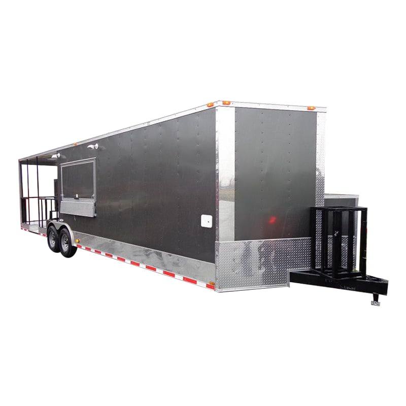 1391-concession-trailer-8.5-x30-bbq-smoker-food-vending-charcoal-grey-1.jpg Concession Trailer 8.5'x30' BBQ Smoker Food Vending (Charcoal Grey)