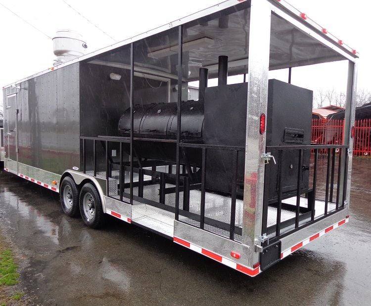 1391-concession-trailer-8.5-x30-bbq-smoker-food-vending-charcoal-grey-12.jpg Concession Trailer 8.5'x30' BBQ Smoker Food Vending (Charcoal Grey)