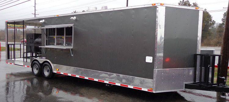 1391-concession-trailer-8.5-x30-bbq-smoker-food-vending-charcoal-grey-16.jpg Concession Trailer 8.5'x30' BBQ Smoker Food Vending (Charcoal Grey)