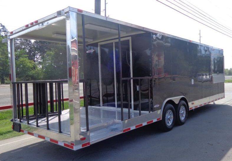 1392-concession-trailer-8.5-x30-black-bbq-smoker-event-food-catering-13.jpg Concession Trailer 8.5'x30' Black - BBQ Smoker Event Food Catering
