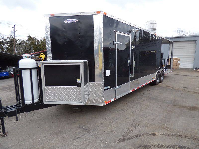 1394-concession-trailer-8.5-x30-black-bbq-food-catering-2.jpg Concession Trailer 8.5'x30' Black BBQ Food Catering