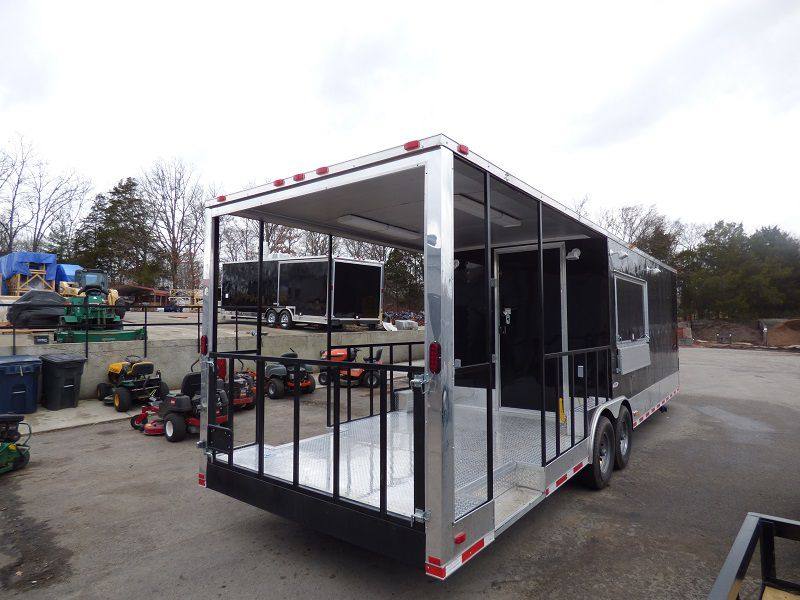 1394-concession-trailer-8.5-x30-black-bbq-food-catering-9.jpg Concession Trailer 8.5'x30' Black BBQ Food Catering