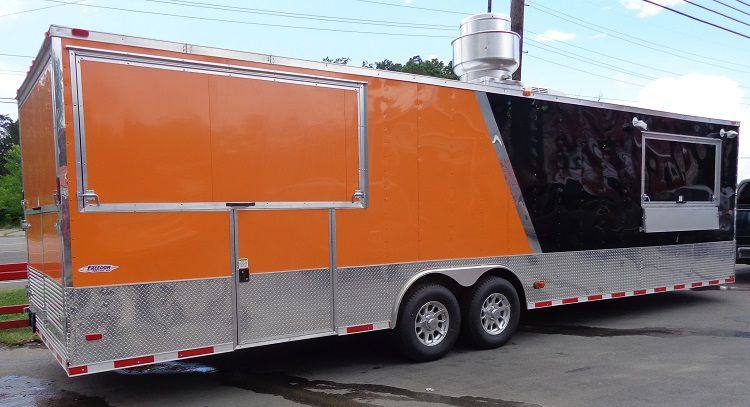 1395-concession-trailer-8.5-x30-catering-bbq-food-event-orange-black-11.jpg Concession Trailer 8.5'x30' Catering BBQ Food Event (Orange & Black)