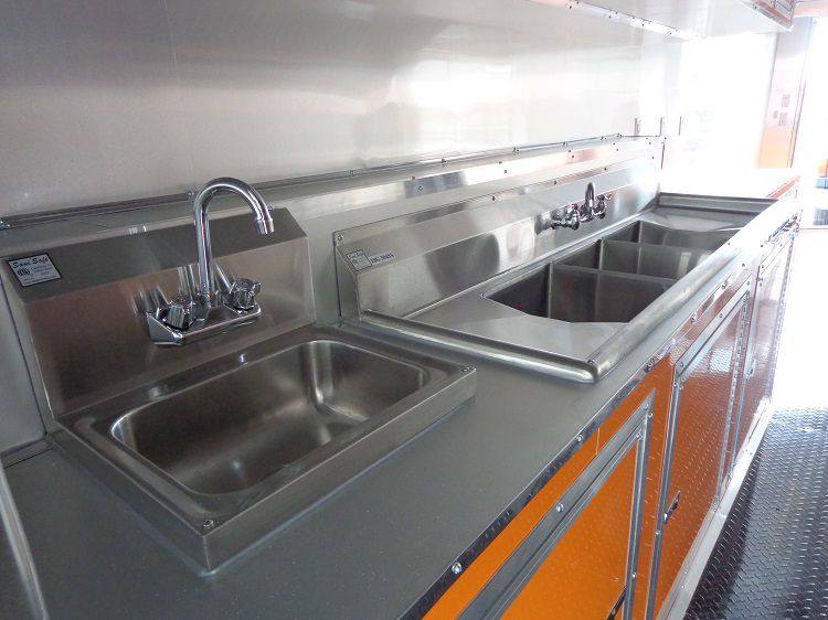 1395-concession-trailer-8.5-x30-catering-bbq-food-event-orange-black-28.jpg Concession Trailer 8.5'x30' Catering BBQ Food Event (Orange & Black)