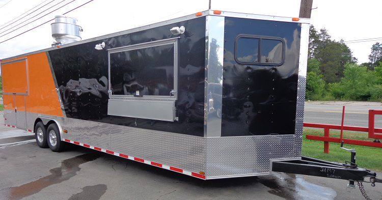 1395-concession-trailer-8.5-x30-catering-bbq-food-event-orange-black-30.jpg Concession Trailer 8.5'x30' Catering BBQ Food Event (Orange & Black)