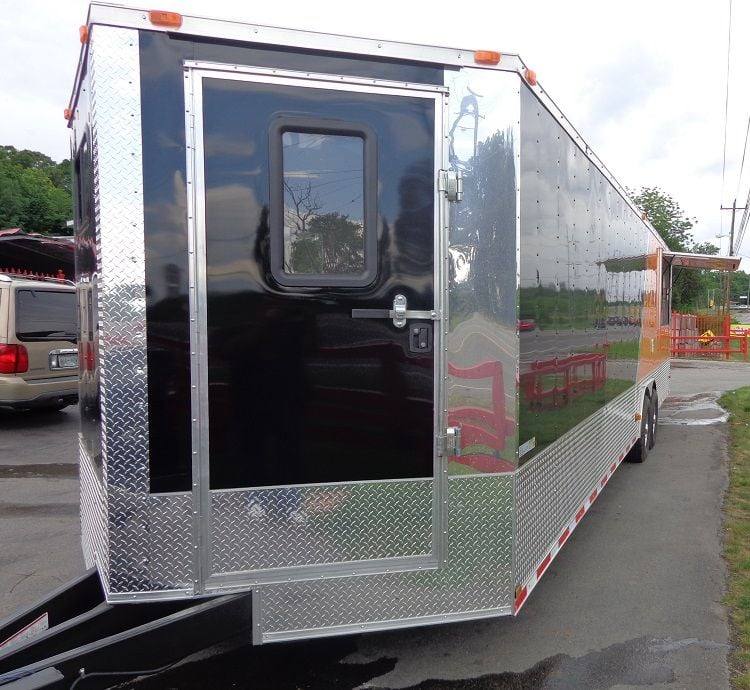 1395-concession-trailer-8.5-x30-catering-bbq-food-event-orange-black-5.jpg Concession Trailer 8.5'x30' Catering BBQ Food Event (Orange & Black)