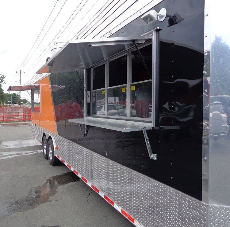 1395-concession-trailer-8.5-x30-catering-bbq-food-event-orange-black-52.jpg Concession Trailer 8.5'x30' Catering BBQ Food Event (Orange & Black)