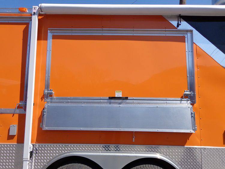 1396-concession-trailer-8.5-x30-event-bbq-smoker-catering-black-orange-restroom-12.jpg Concession Trailer 8.5'x30' Event BBQ Smoker Catering (Black & Orange) Restroom