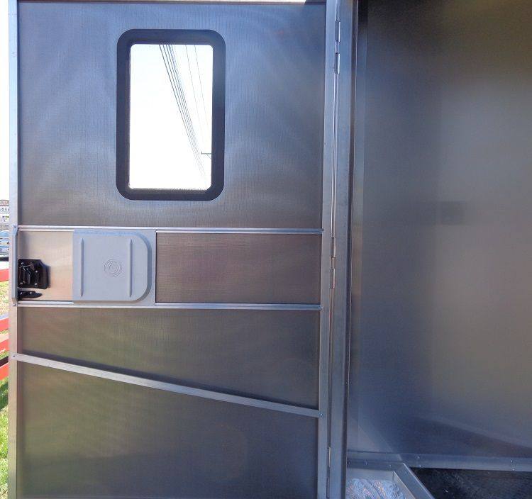 1396-concession-trailer-8.5-x30-event-bbq-smoker-catering-black-orange-restroom-17.jpg Concession Trailer 8.5'x30' Event BBQ Smoker Catering (Black & Orange) Restroom