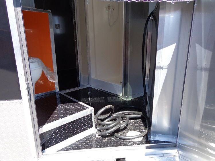 1396-concession-trailer-8.5-x30-event-bbq-smoker-catering-black-orange-restroom-22.jpg Concession Trailer 8.5'x30' Event BBQ Smoker Catering (Black & Orange) Restroom