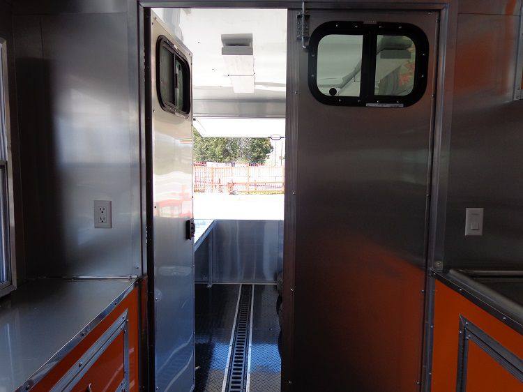 1396-concession-trailer-8.5-x30-event-bbq-smoker-catering-black-orange-restroom-29.jpg Concession Trailer 8.5'x30' Event BBQ Smoker Catering (Black & Orange) Restroom