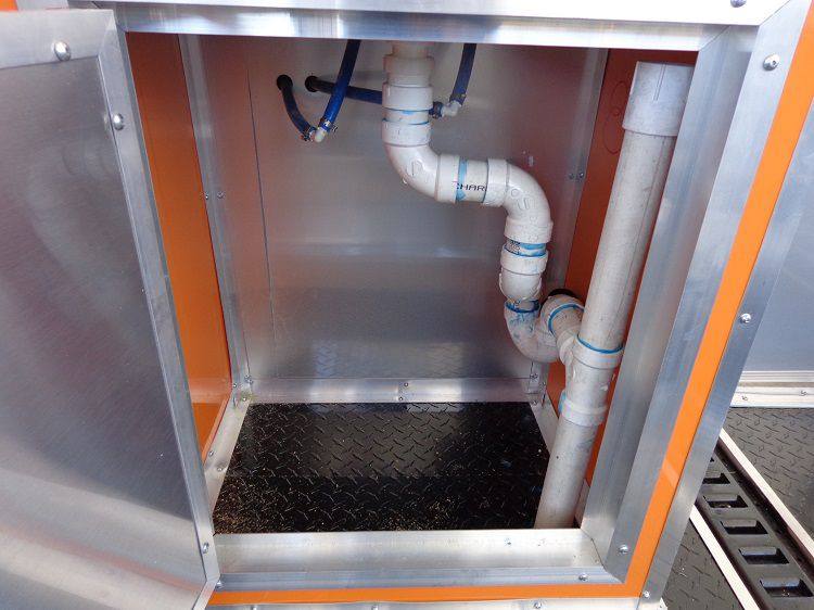 1396-concession-trailer-8.5-x30-event-bbq-smoker-catering-black-orange-restroom-44.jpg Concession Trailer 8.5'x30' Event BBQ Smoker Catering (Black & Orange) Restroom