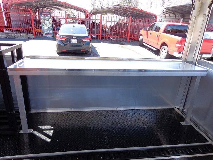 1396-concession-trailer-8.5-x30-event-bbq-smoker-catering-black-orange-restroom-5.jpg Concession Trailer 8.5'x30' Event BBQ Smoker Catering (Black & Orange) Restroom